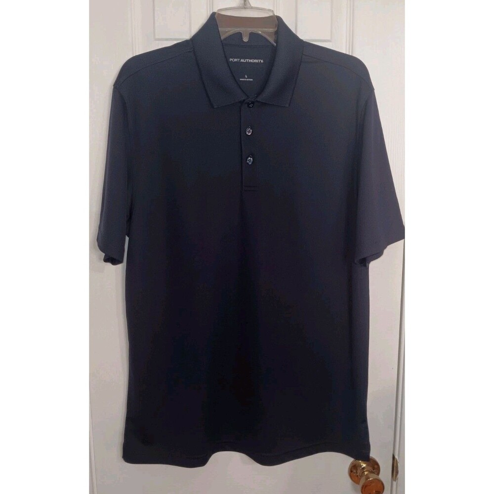 Men's Port Authority Short Sleeve Polo Shirt Navy Large
